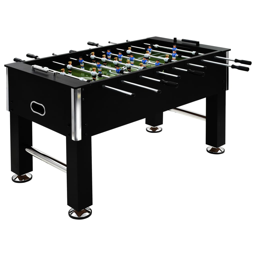 Berkfield Football Table Steel 60 kg 140x74.5x87.5 cm Black