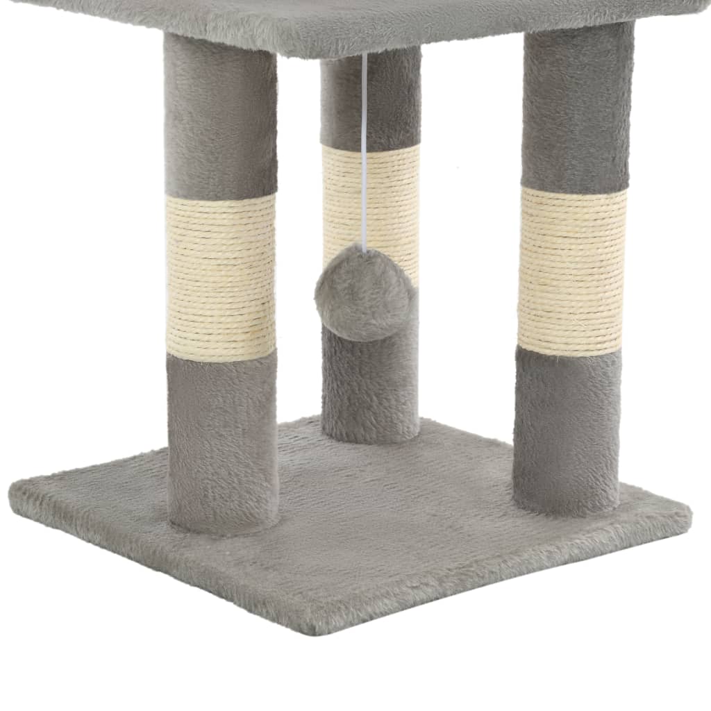 Berkfield Cat Tree with Sisal Scratching Posts 65 cm Grey