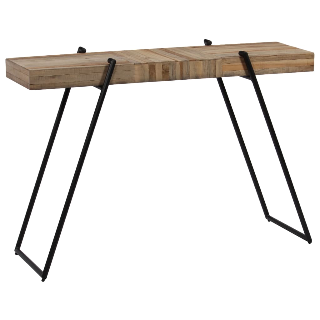 Berkfield Console Table Reclaimed Teak 120x35x81 cm