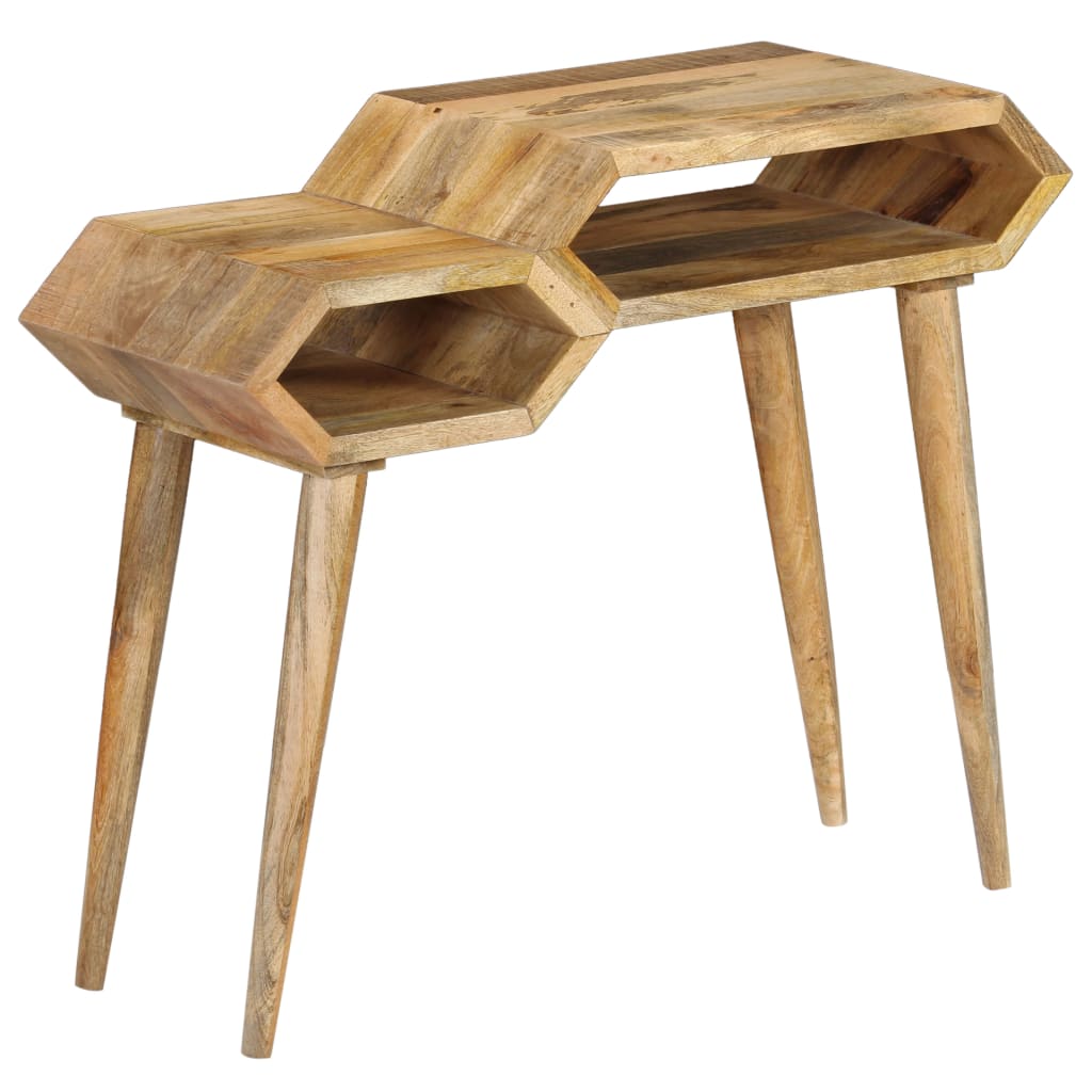 Berkfield Console Table Solid Mango Wood 90x35x76 cm