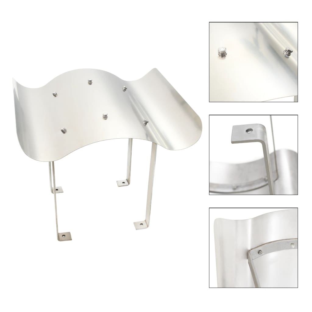 Berkfield Chimney Cowl Stainless Steel Silver