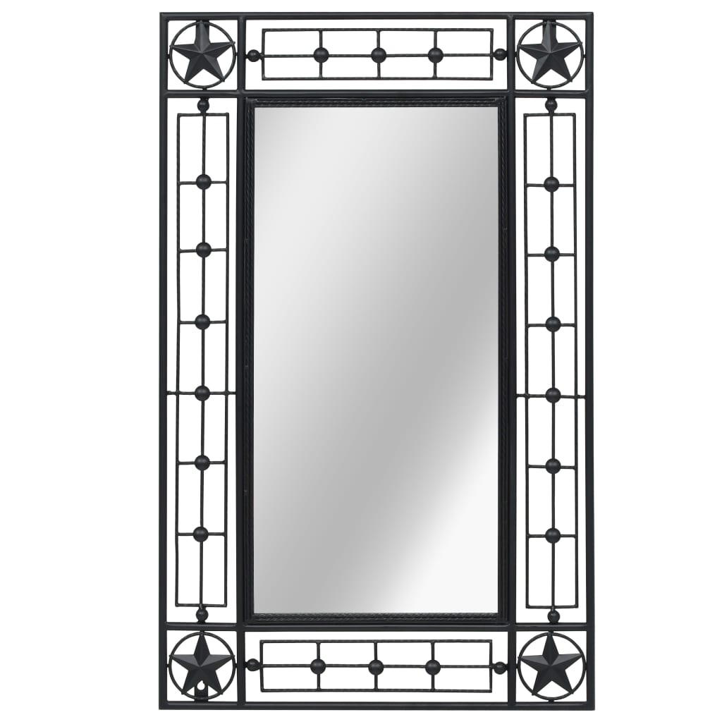 Berkfield Wall Mirror Rectangular 50x80 cm Black