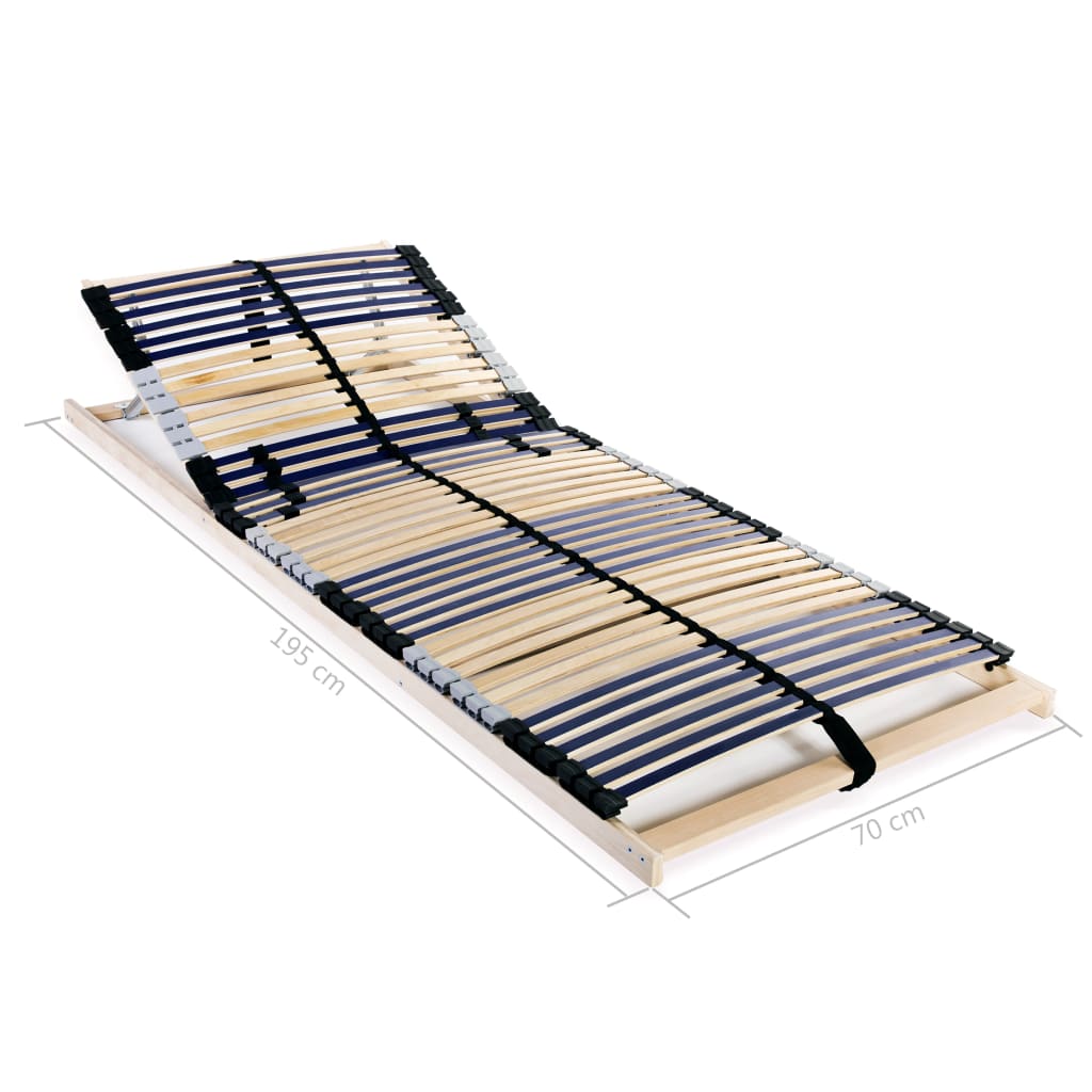 Berkfield Slatted Bed Base with 42 Slats 7 Zones 70x200 cm