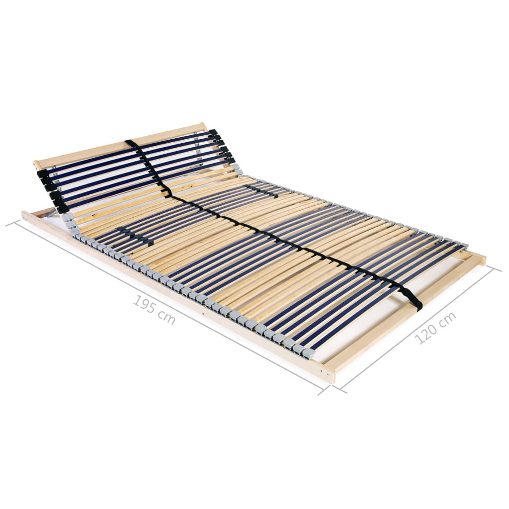 Berkfield Slatted Bed Base with 42 Slats 7 Zones 120x200 cm
