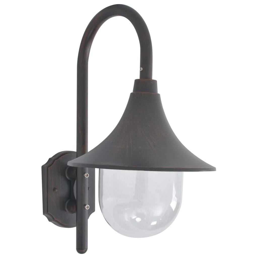 Berkfield Garden Wall Lamp E27 42 cm Aluminium Bronze