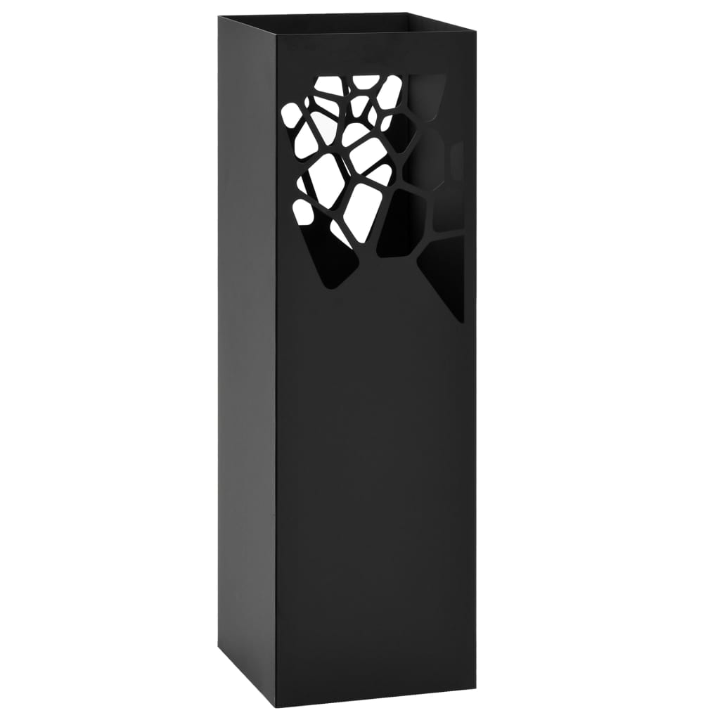 Berkfield Umbrella Stand Stones Steel Black