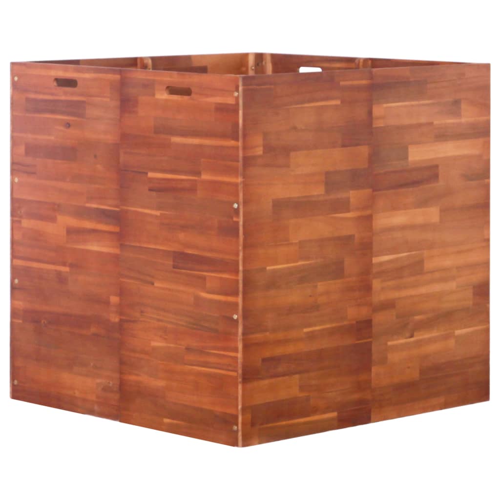 Berkfield Garden Raised Bed Acacia Wood 100x100x100 cm