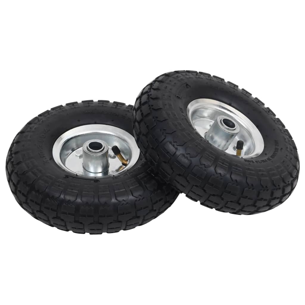 Berkfield Sack Truck Wheels 2 pcs Rubber 4.10/3.50-4 (260x83)