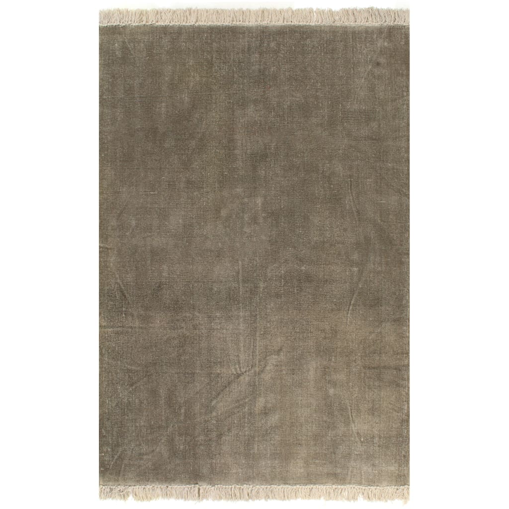 Berkfield Kilim Rug Cotton 160x230 cm Taupe