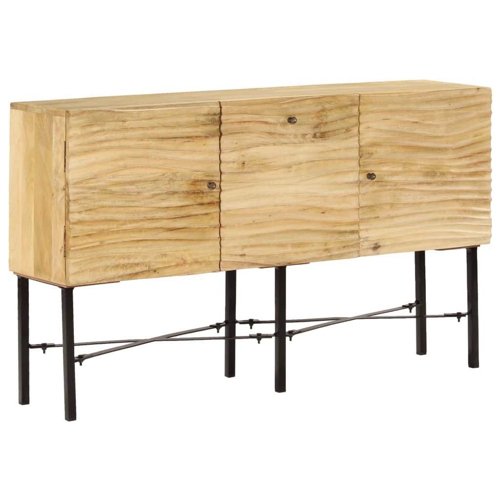 Berkfield Sideboard Solid Mango Wood 118x30x70 cm