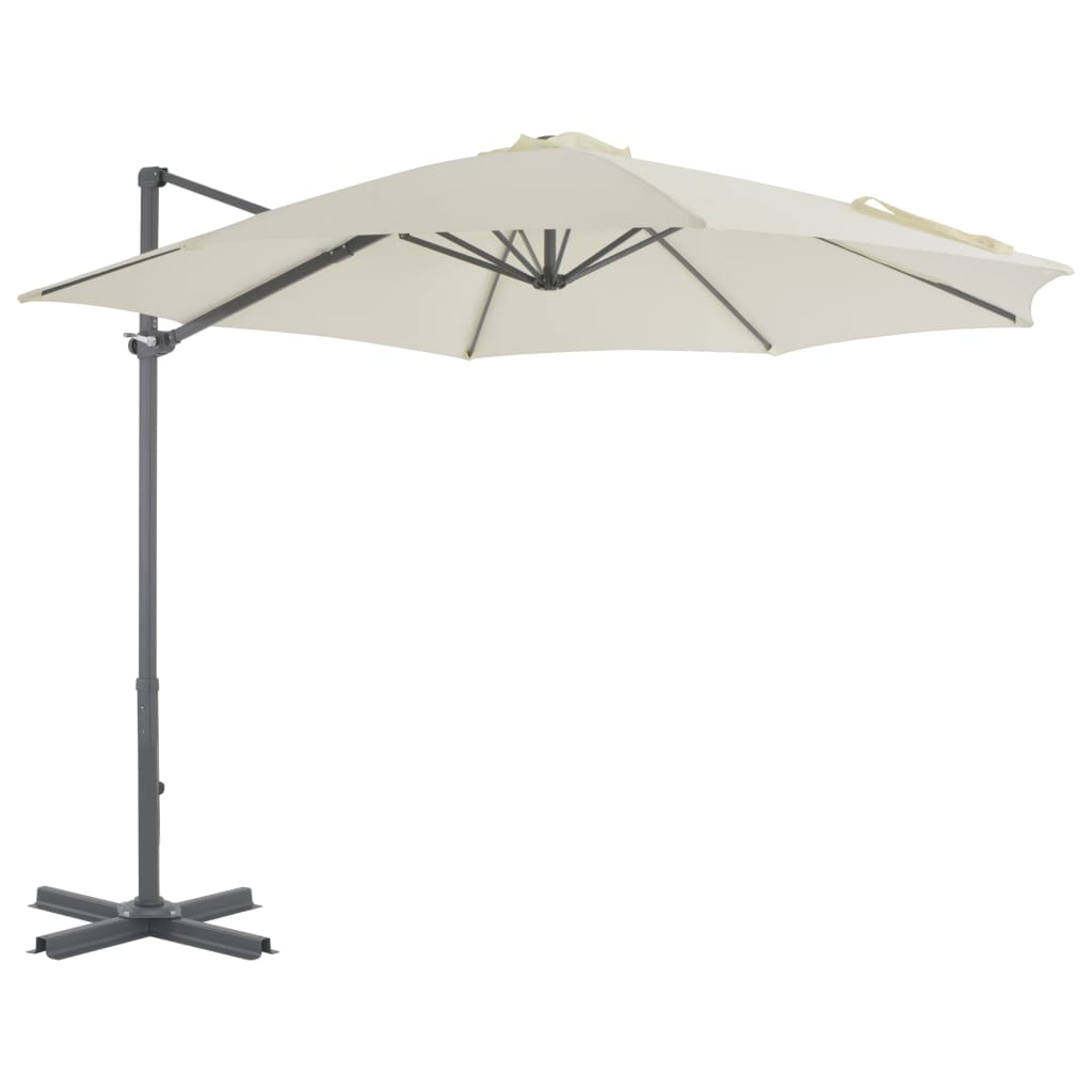 Berkfield Cantilever Umbrella with Aluminium Pole Sand 300 cm