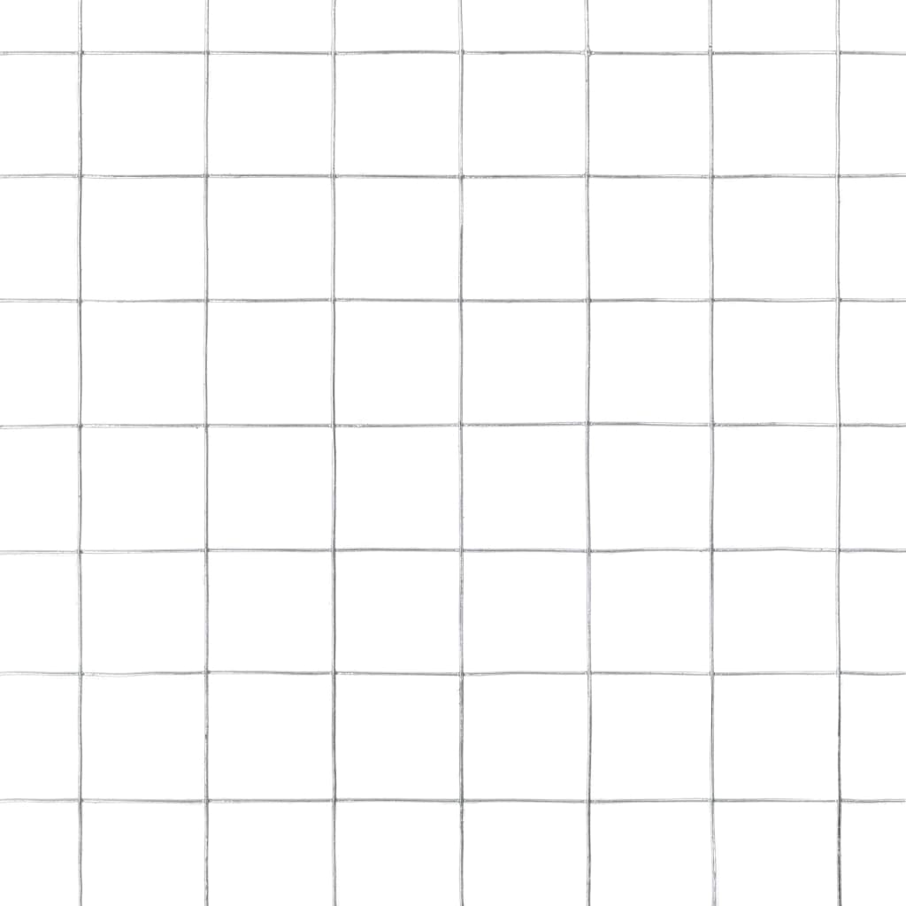 Berkfield Chicken Wire Fence Galvanised Steel 10x0.5 m Silver