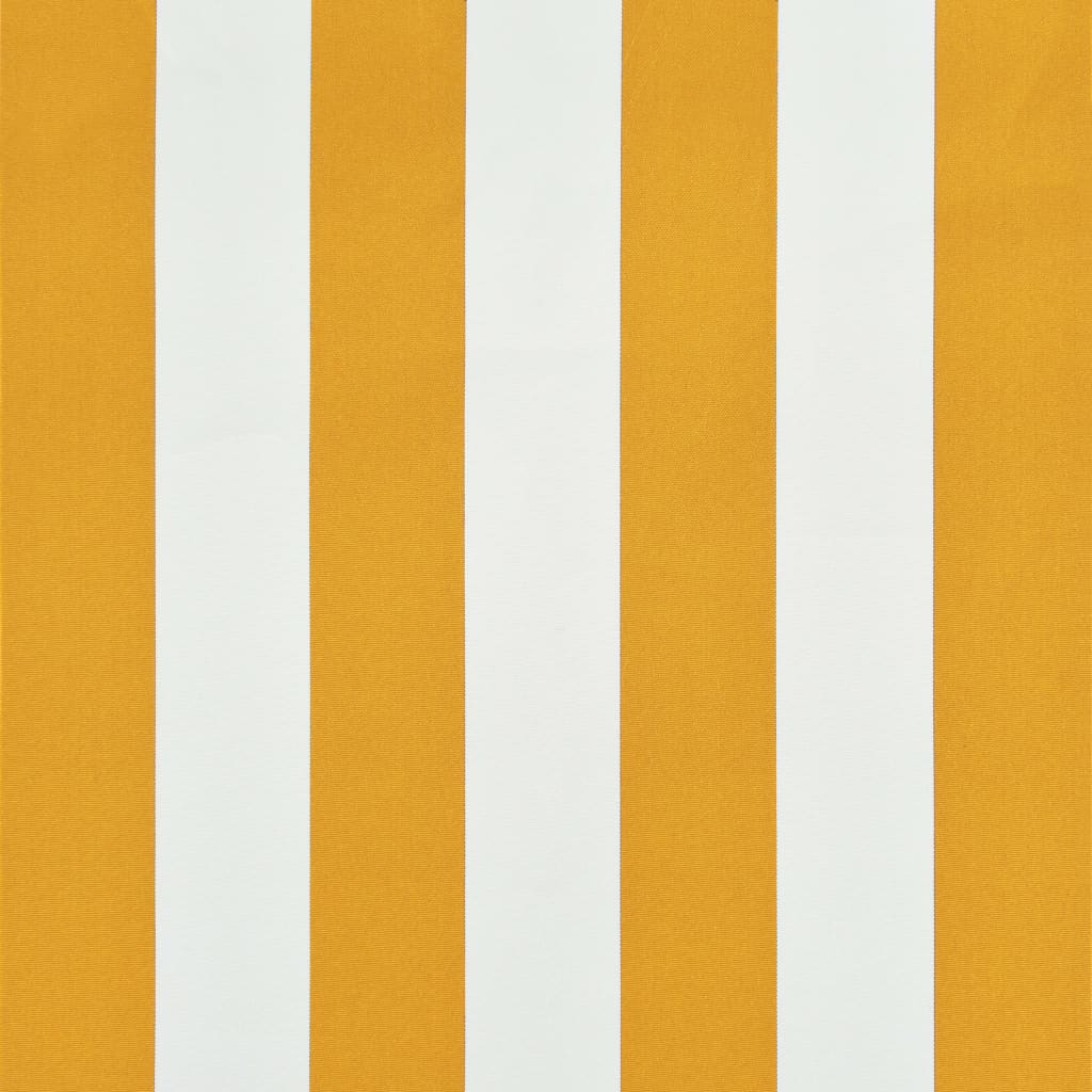 Berkfield Retractable Awning 350x150 cm Yellow and White