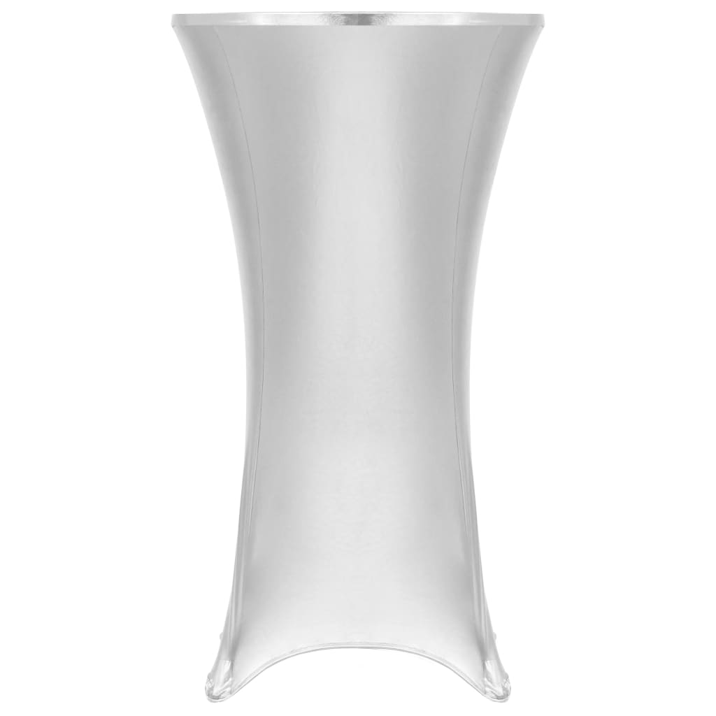Berkfield 2 pcs Table Covers Stretch 80 cm Silver