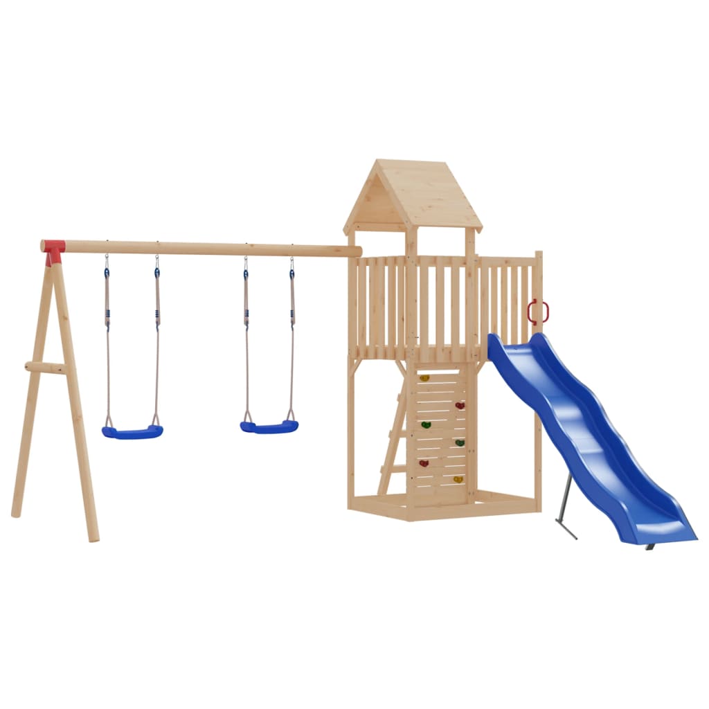 Berkfield Swing Seats 2 pcs with Climbing Stones Blue Polyethene