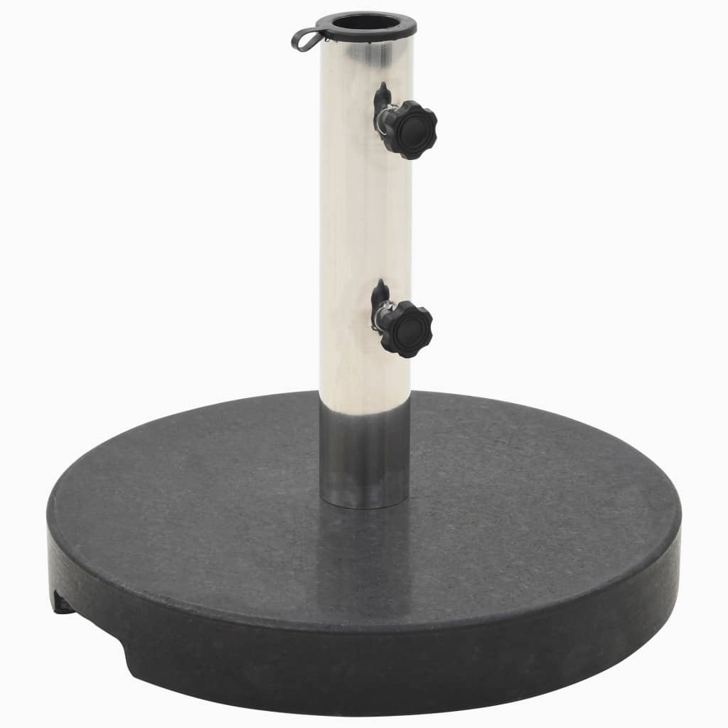 Berkfield Parasol Base Granite 20 kg Round Black