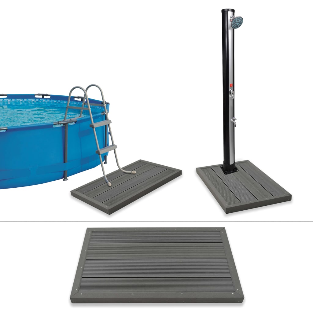 Berkfield Floor Element for Solar Shower Pool Ladder WPC