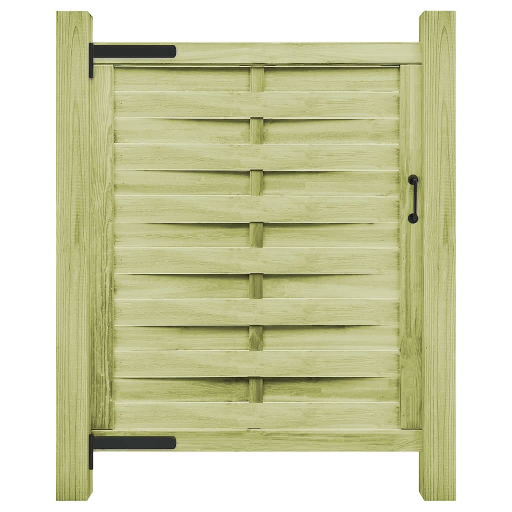 Berkfield Garden Gate Impregnated Pinewood 100x125 cm Green
