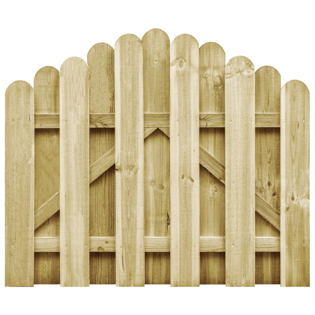 Berkfield Garden Gate Impregnated Pinewood 100x75 cm