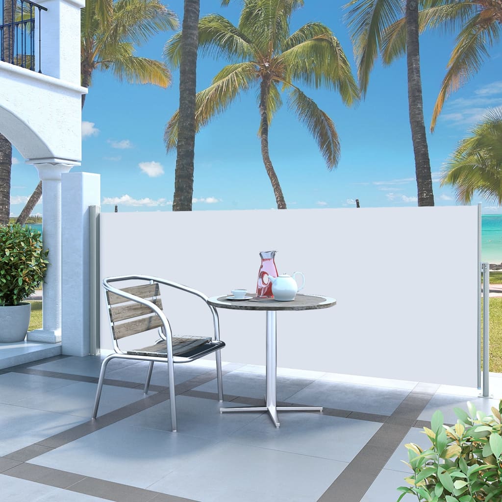 Berkfield Retractable Side Awning 120 x 300 cm Cream