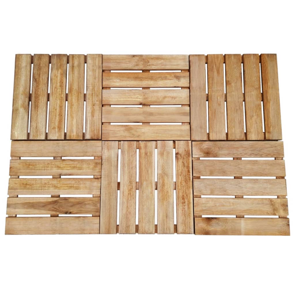 Berkfield Decking Tiles 6 pcs 50x50 cm Wood Brown