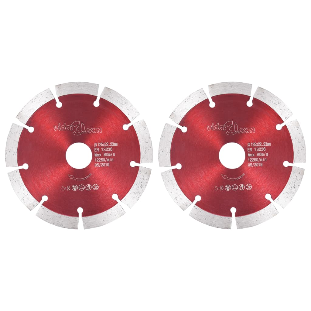 Berkfield Diamond Cutting Discs 2 pcs Steel 125 mm