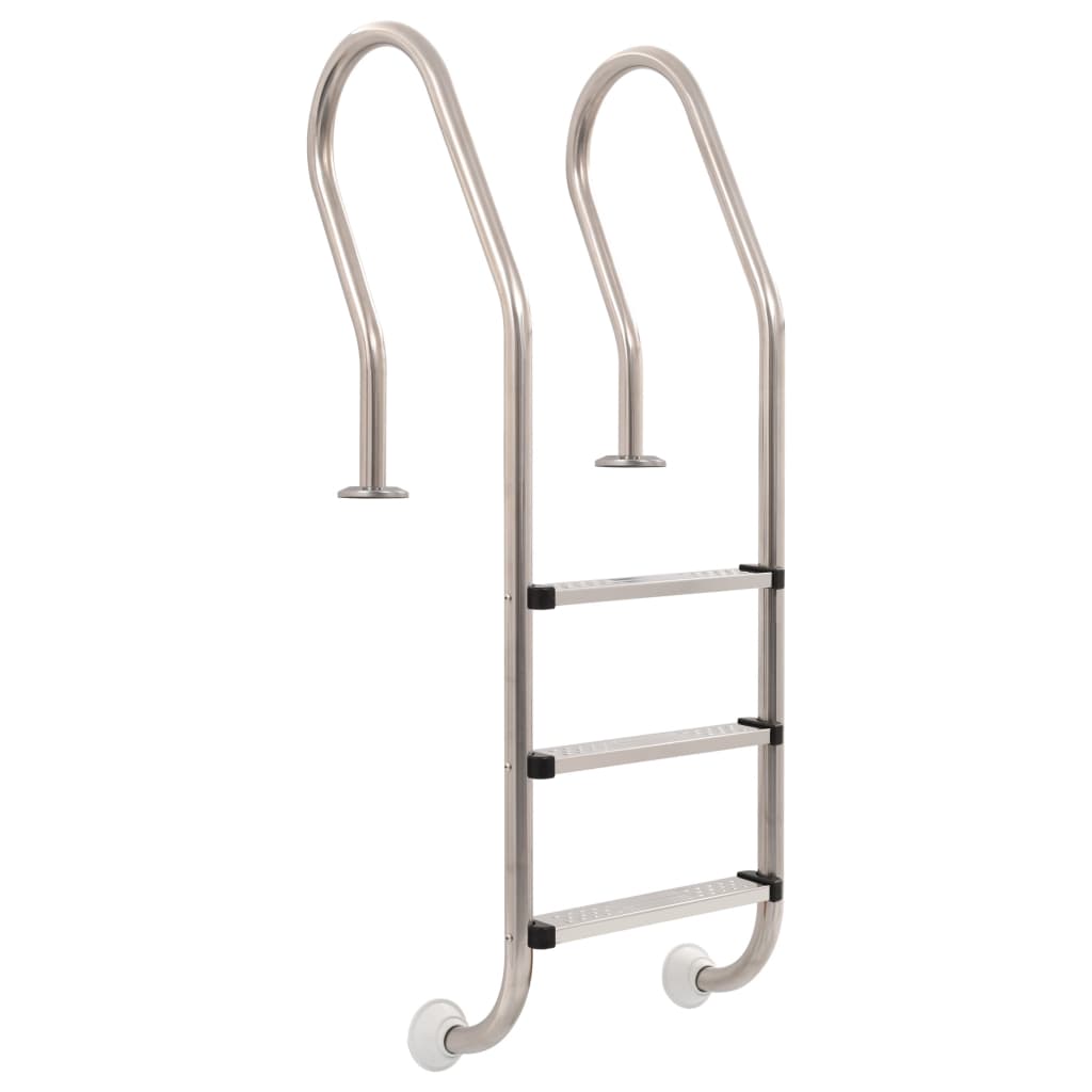 Berkfield Pool Ladder 3 Steps Stainless Steel 304 120 cm