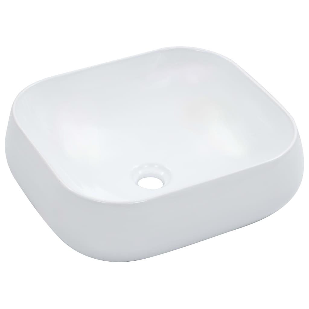 Berkfield Wash Basin 44.5x39.5x14.5 cm Ceramic White