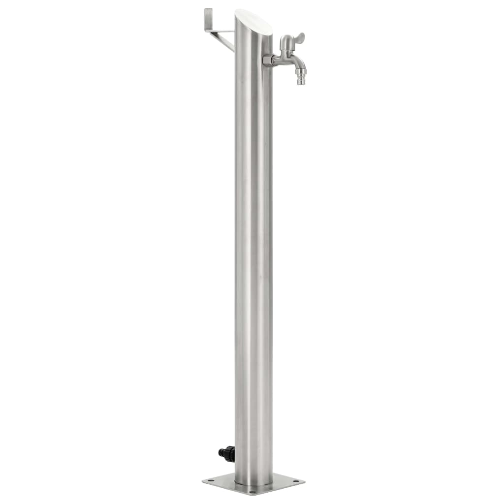 Berkfield Garden Water Column Stainless Steel Round 95 cm