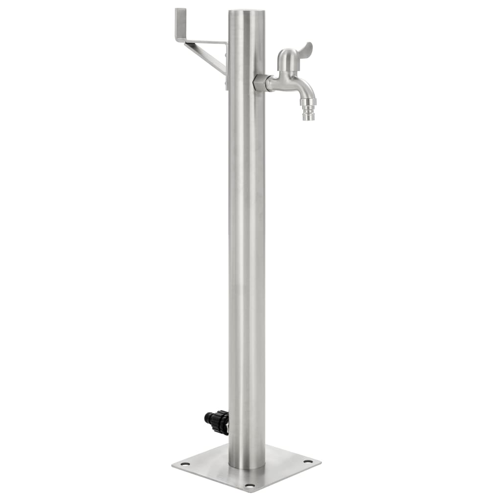 Berkfield Garden Water Column Stainless Steel Round 65 cm