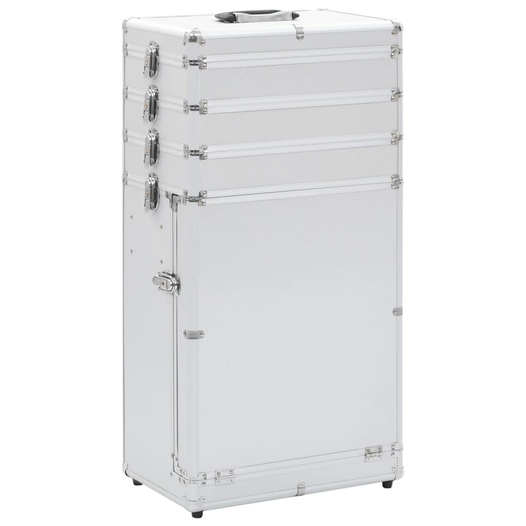 Berkfield Make-up Trolley Aluminium Silver