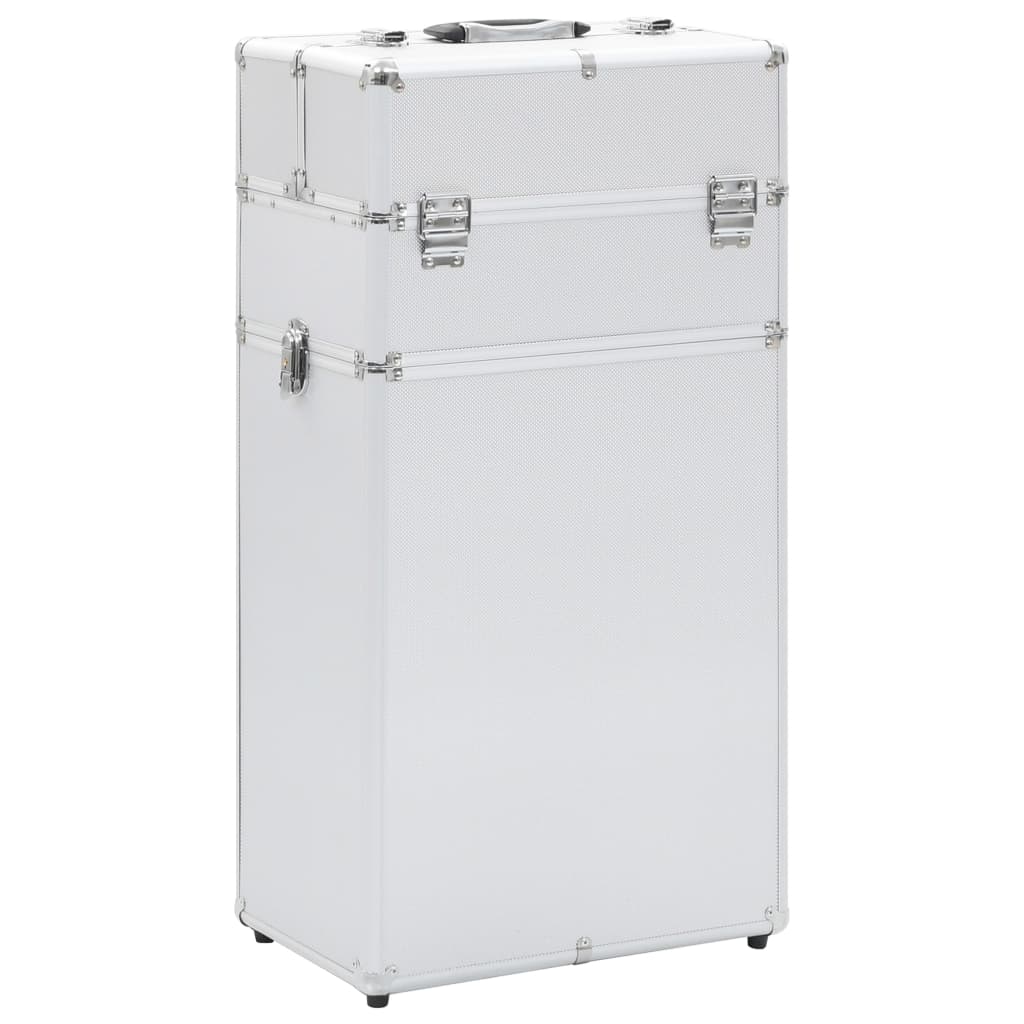 Berkfield Make-up Trolley Aluminium Silver
