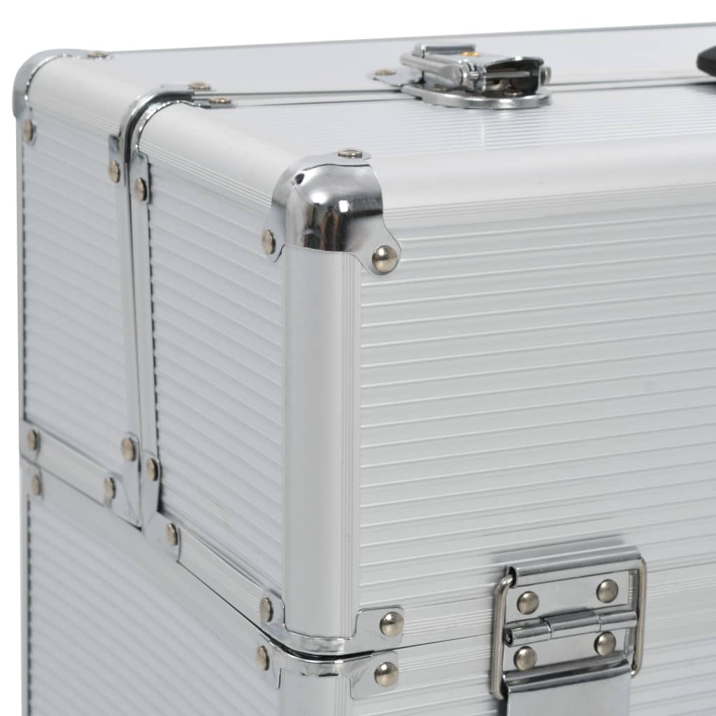 Berkfield Pilot Trolley 47x39x27 cm Silver Aluminium