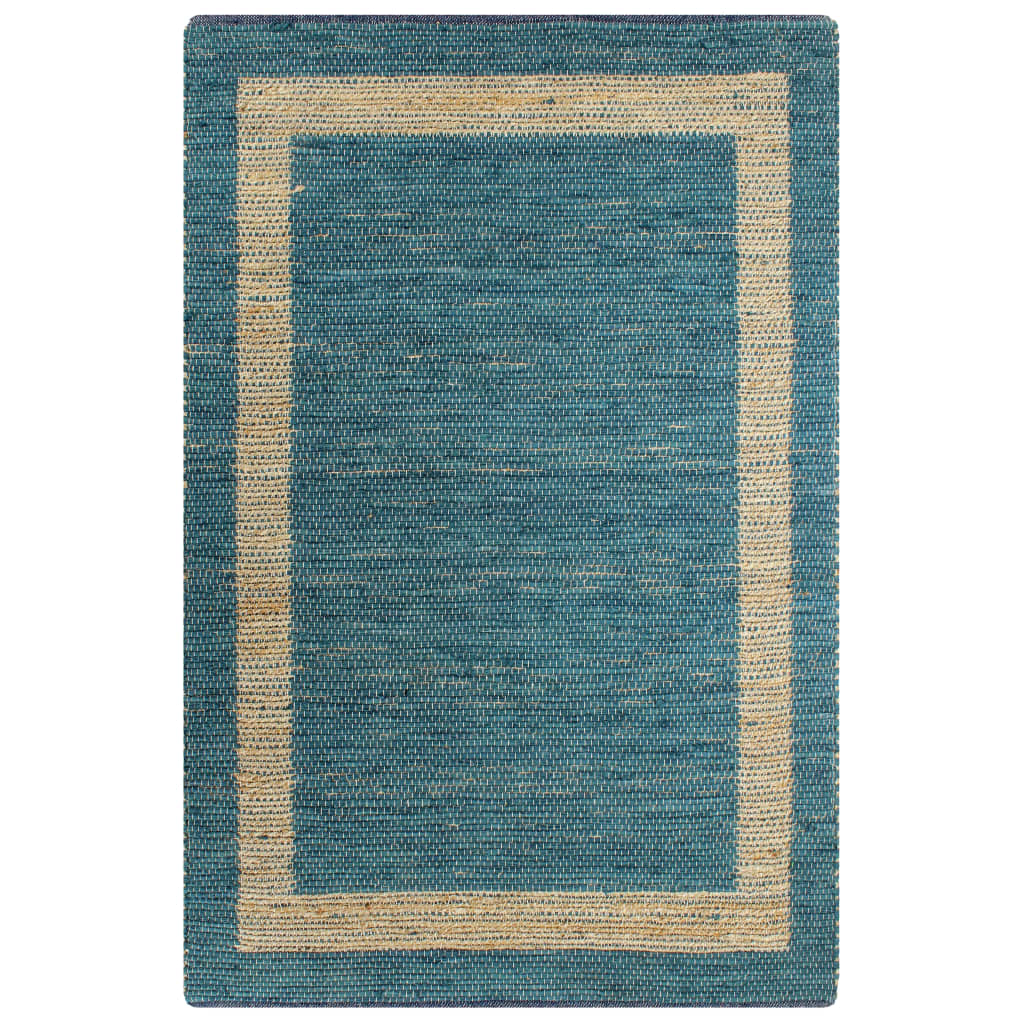 Berkfield Handmade Rug Jute Blue 160x230 cm