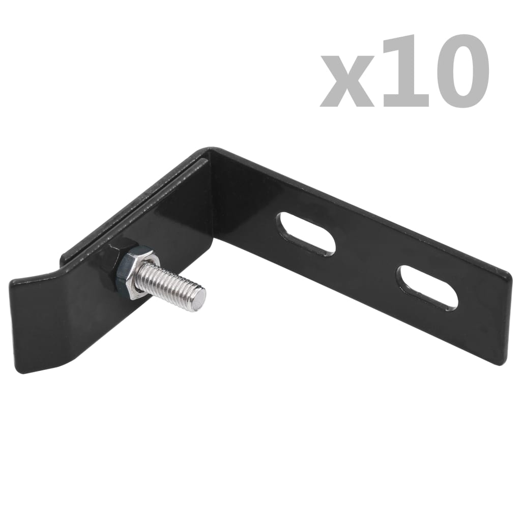 Berkfield Wall Corner Connector 10 Sets Anthracite