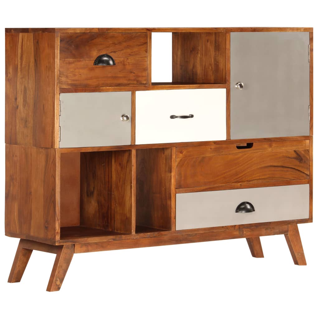 Berkfield Sideboard 115x35x86 cm Solid Acacia Wood