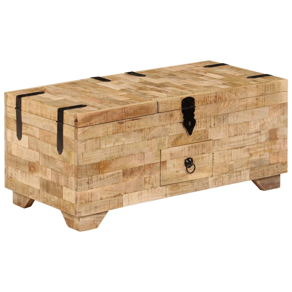 Berkfield Coffee Table Solid Mango Wood 80x40x35 cm