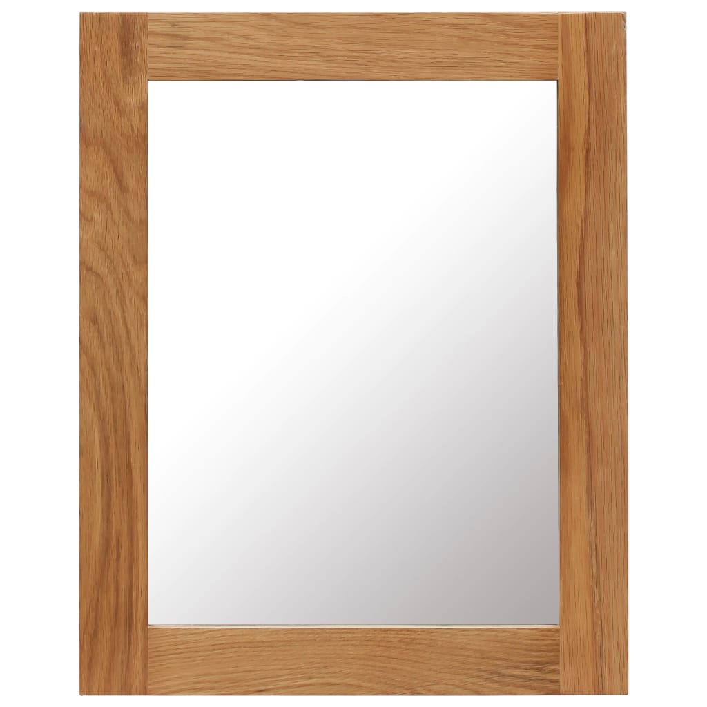Berkfield Mirror 40x50 cm Solid Oak Wood