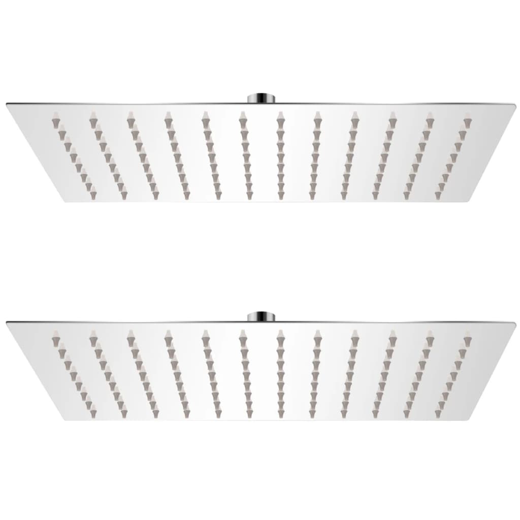 Berkfield Rain Shower Head 2 pcs Stainless Steel 20x30 cm