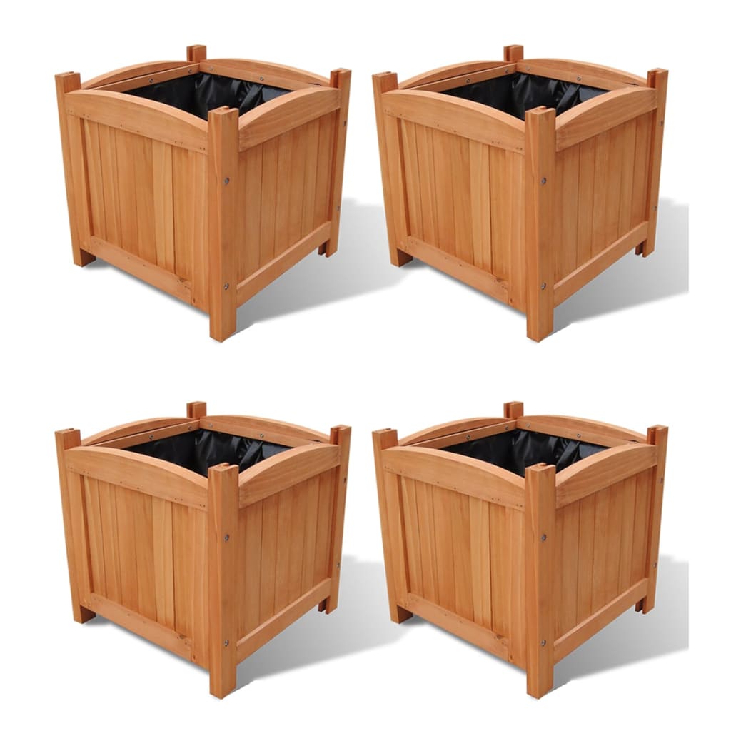 Berkfield Raised Beds 4 pcs 30x30x30 cm (2x41301)