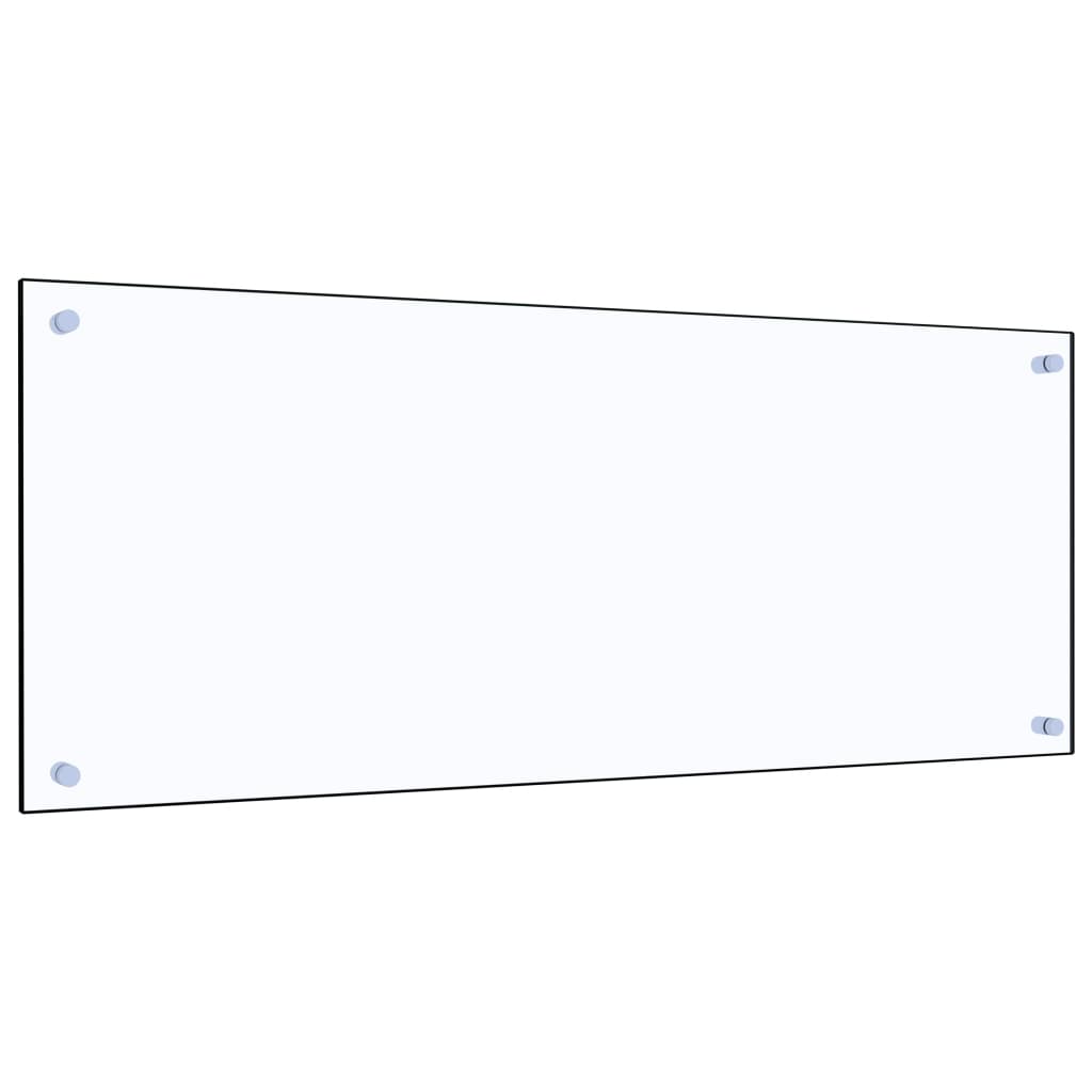 Berkfield Kitchen Backsplash Transparent 100x40 cm Tempered Glass