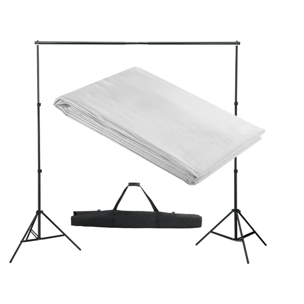 Berkfield Backdrop Support System 300 x 300 cm White
