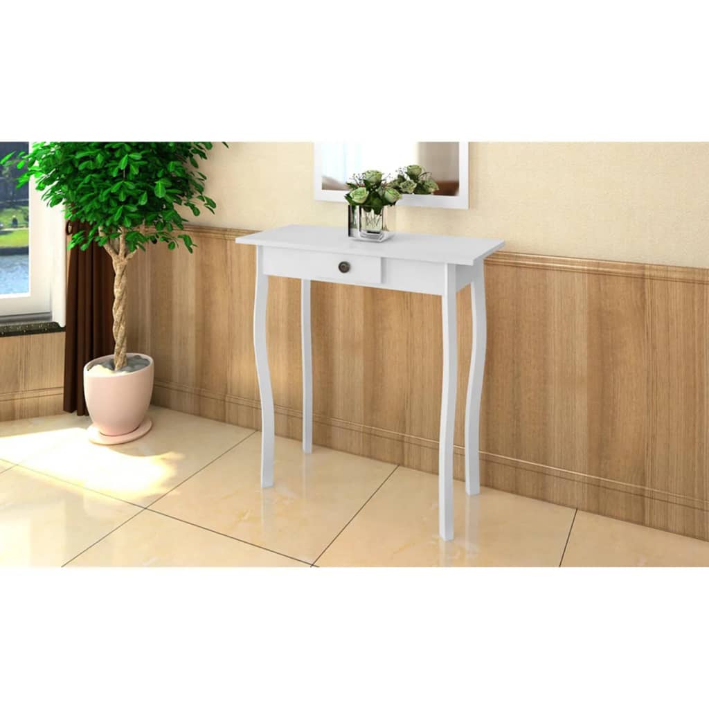 Berkfield Console Table MDF White