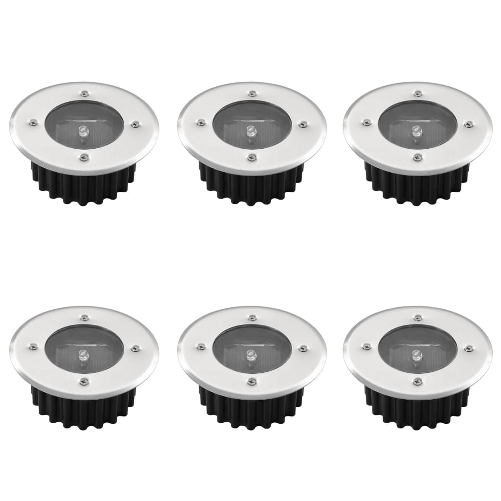 Solar 6x round Ground Spot