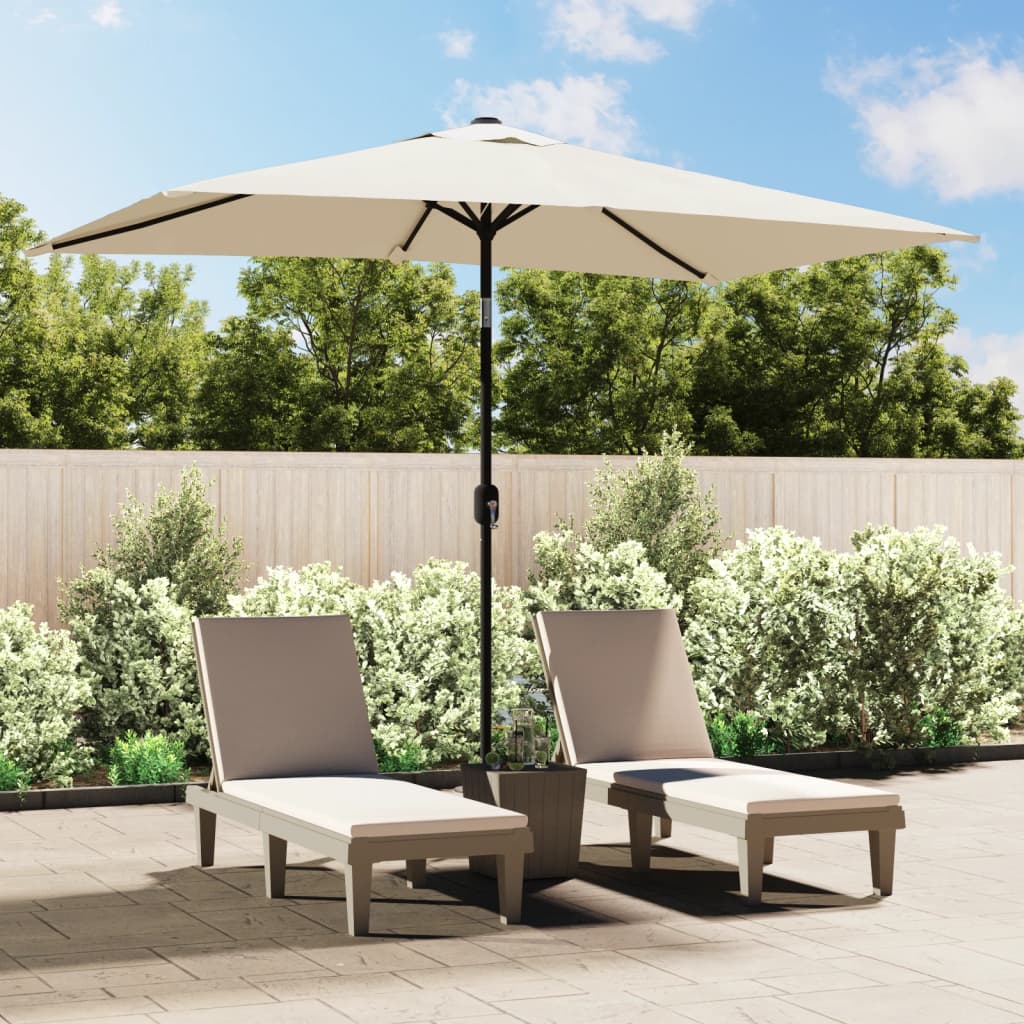 Berkfield Parasol 200 x 300 cm Sand White Rectangular