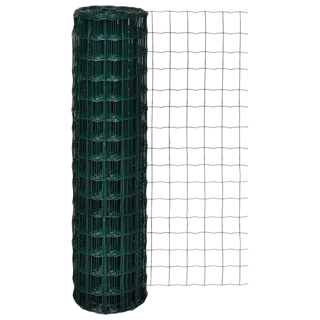 Berkfield Euro Fence Steel 10x1.5 m Green