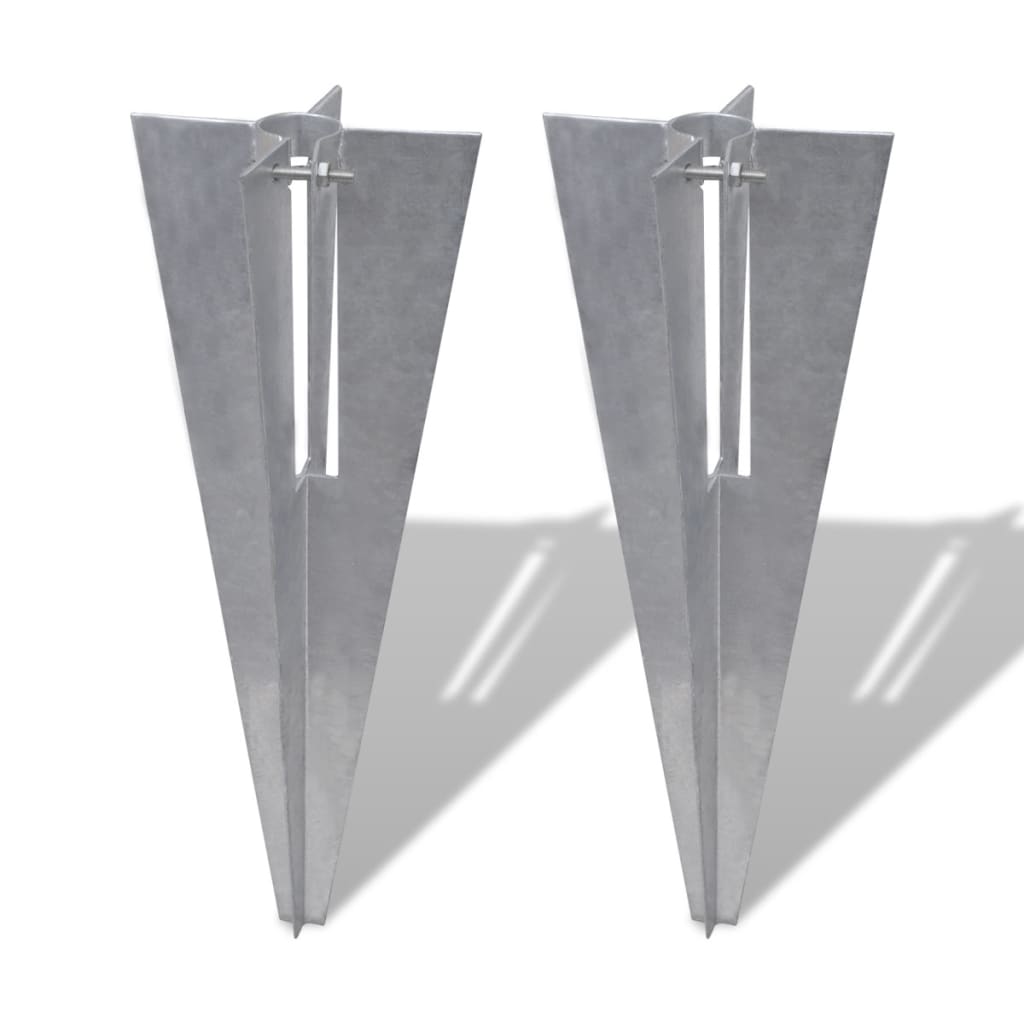 Berkfield Fence Post Spikes 2 pcs Steel