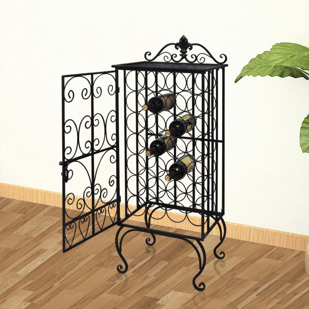 Berkfield Wine Rack for 28 Bottles Metal