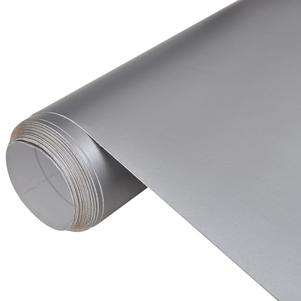 Berkfield Car Film Matt Silver 200 x 152 cm Waterproof Bubble Free
