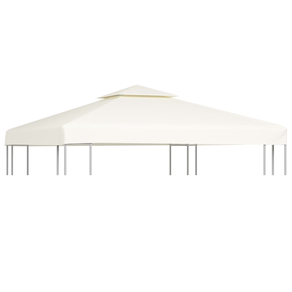 Berkfield Gazebo Cover Canopy Replacement 310 g / m�__ Cream White 3 x 3 m